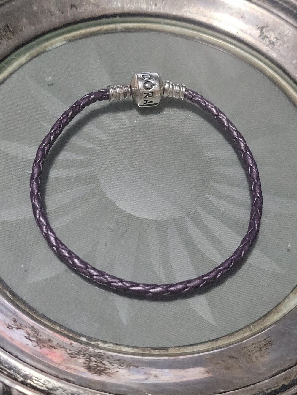 Pandora Braided Leather Bracelets with Sterling Silver Logo Clasp